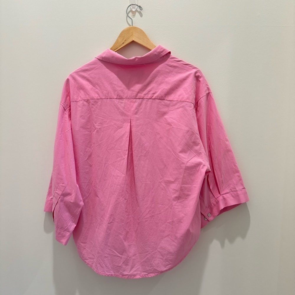 Araminta James Biarritz Poplin Cotton Button down top hot pink
Size S - Picture 8 of 9